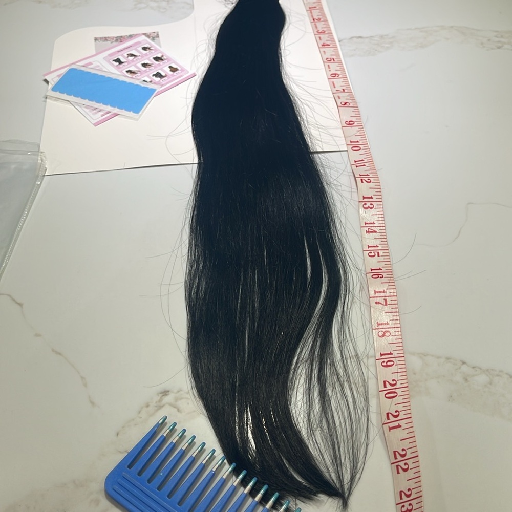 💯% Remy 22” HUMAN Tape in Hair, Straight, 20 pieces, 50grams, 1#
